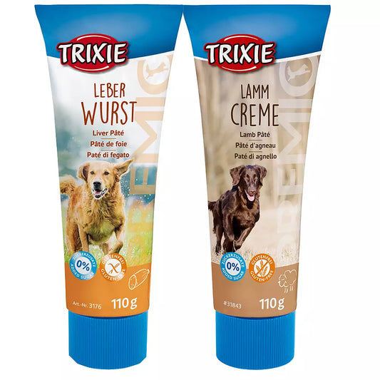 Dog pate in a tube