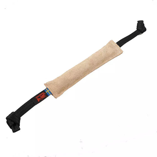 Leather tug toy